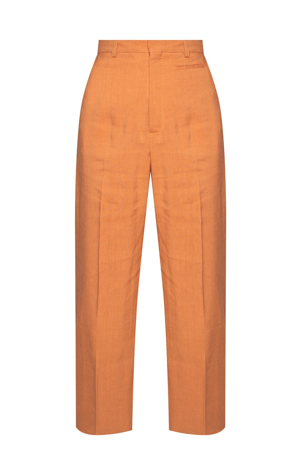 JACQUEMUS◇Le Pantalon Moyo Trousers/193PA01/36/レーヨン/オレンジ